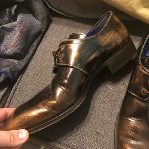 Custom Bronze Shoes - Size 13